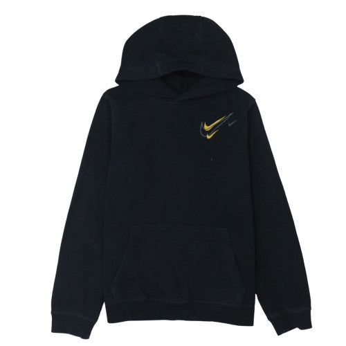 Nike Teens Black XL Pullover Hoodie with Yellow Logo