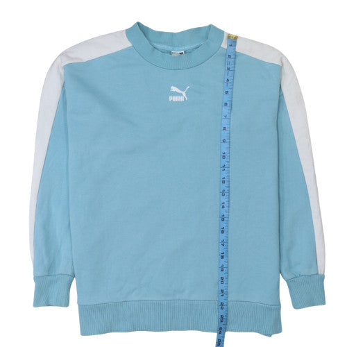 Puma Men's Blue Logo Pullover Sweatshirt Size S