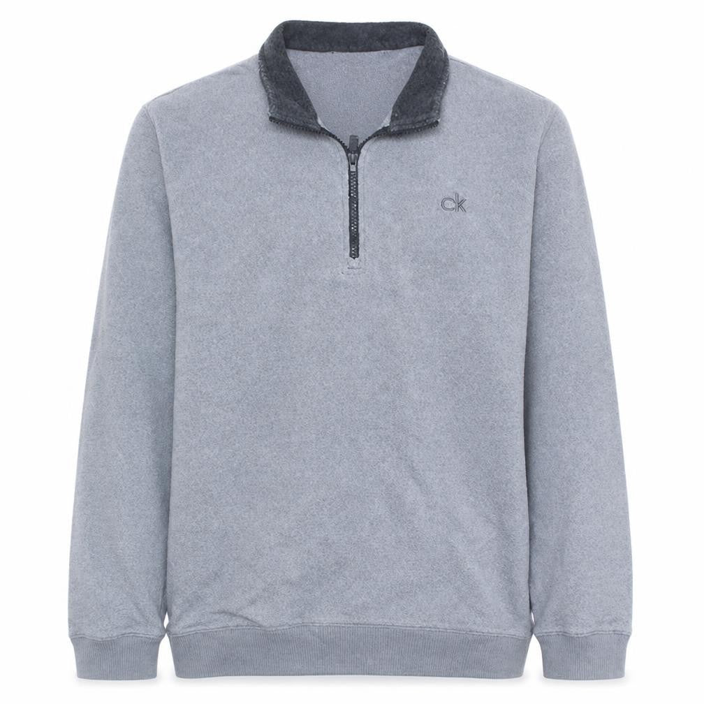 Calvin Klein Men’s Grey XL 1/4 Zip Golf Fleece Sweatshirt