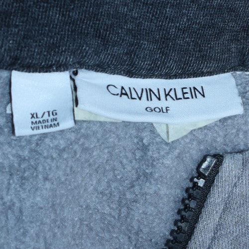 Calvin Klein Men’s Grey XL 1/4 Zip Golf Fleece Sweatshirt