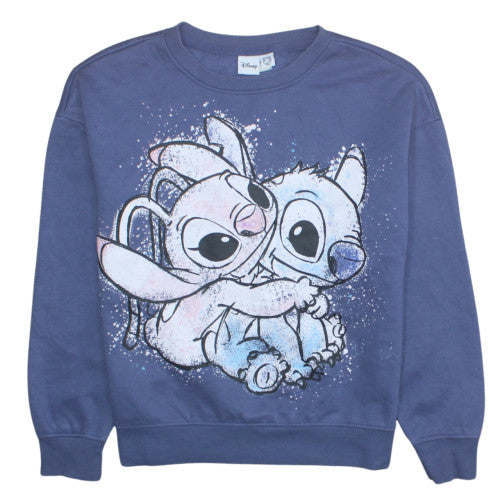Primark Cares Disney Women Blue Stitch Sweatshirt Size S