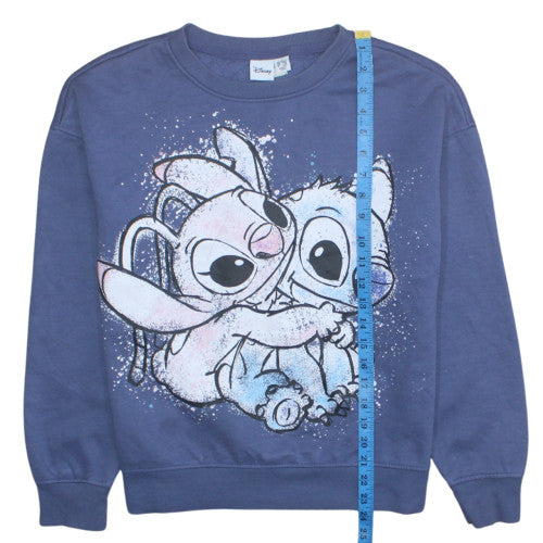Primark Cares Disney Women Blue Stitch Sweatshirt Size S