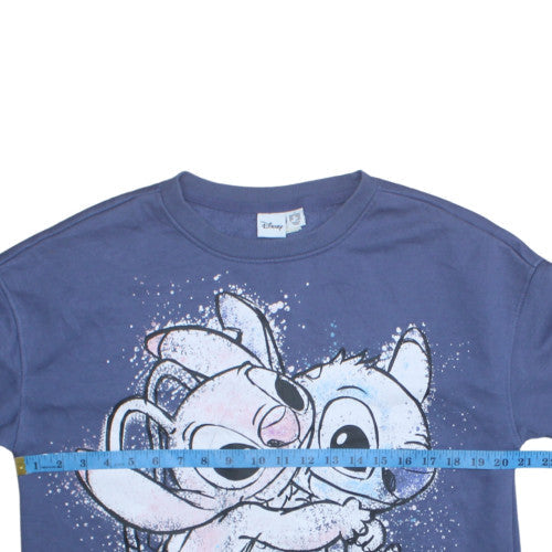Primark Cares Disney Women Blue Stitch Sweatshirt Size S