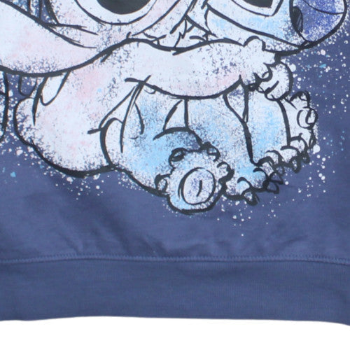 Primark Cares Disney Women Blue Stitch Sweatshirt Size S