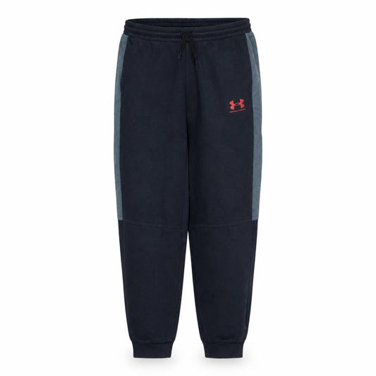Under Armour Teens Black Jogger Trousers Size 158 Fleece Lined