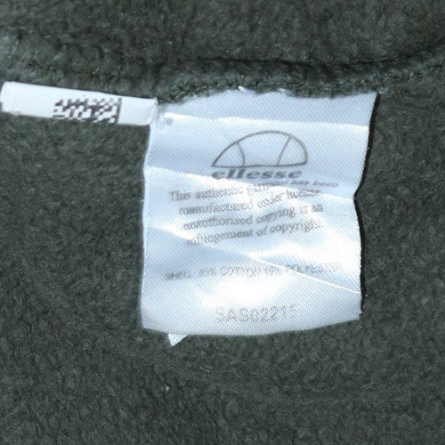 Ellesse Mens Green Crew Neck Pullover Sweatshirt Size M