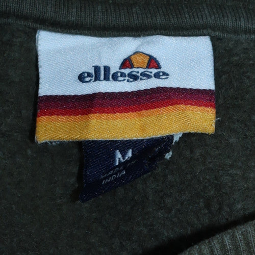 Ellesse Mens Green Crew Neck Pullover Sweatshirt Size M