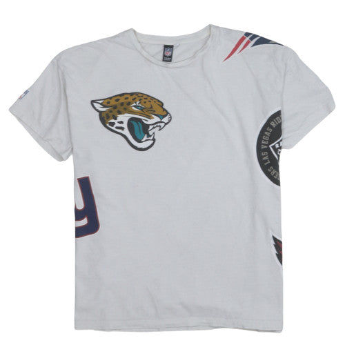 NFL Team Apparel Men's White XL Cotton Graphic Sports T-Shirt
