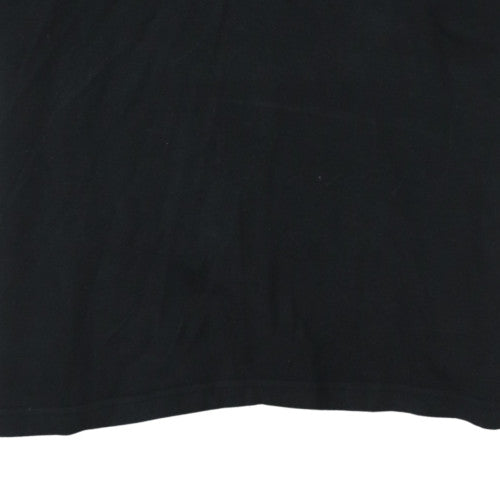Adidas Men's Black Cotton Short Sleeve Polo Shirt Size L