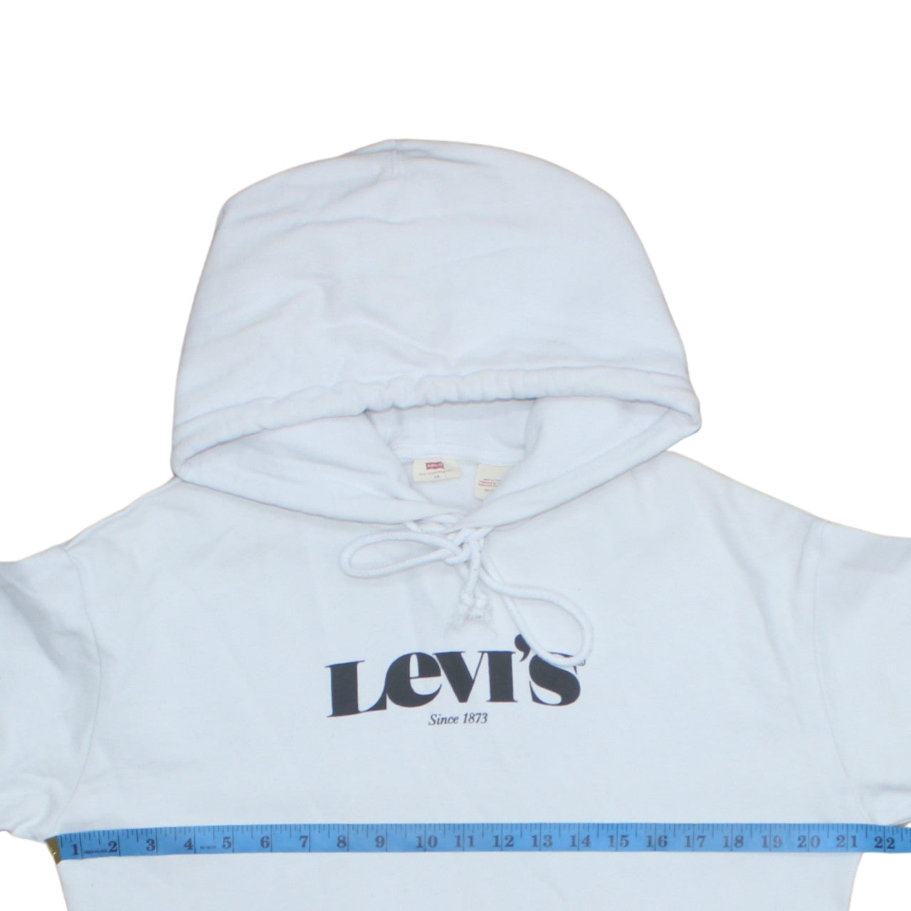 Levi's Men's White XS Pullover Hoodie with Logo Print