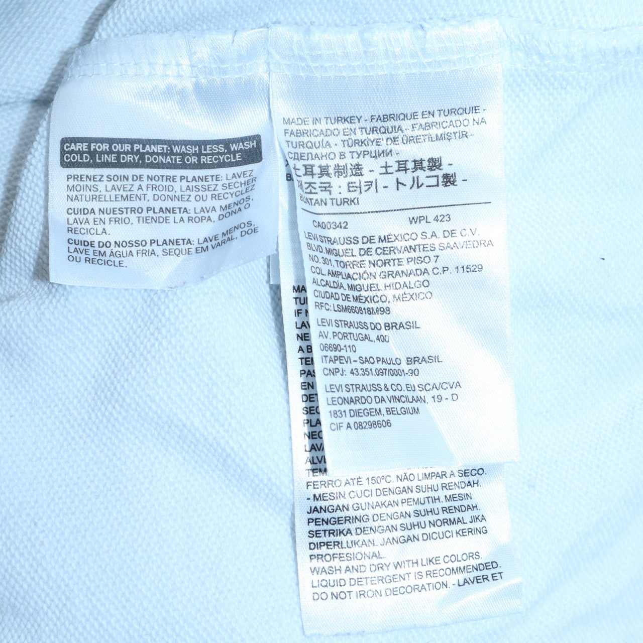 Levi's Men's White XS Pullover Hoodie with Logo Print