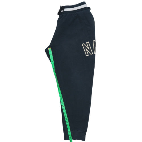 Nike Men's Black Fleece Jogger Sweatpants L Elastic Waist Tapered Fit