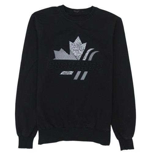 Dsquared2 Men's Black XS Pullover Sweatshirt with Logo