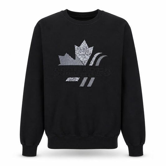 Dsquared2 Men's Black XS Pullover Sweatshirt with Logo