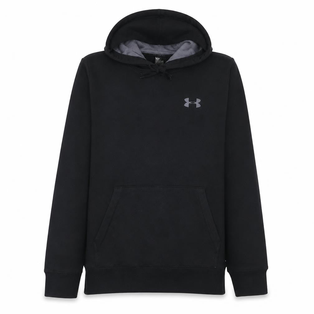 Under Armour Men's Black Pullover Hoodie S Relaxed Fit Fleece