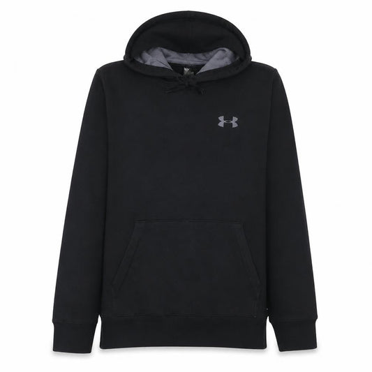 Under Armour Men's Black Pullover Hoodie S Relaxed Fit Fleece