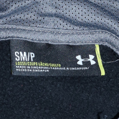 Under Armour Men's Black Pullover Hoodie S Relaxed Fit Fleece