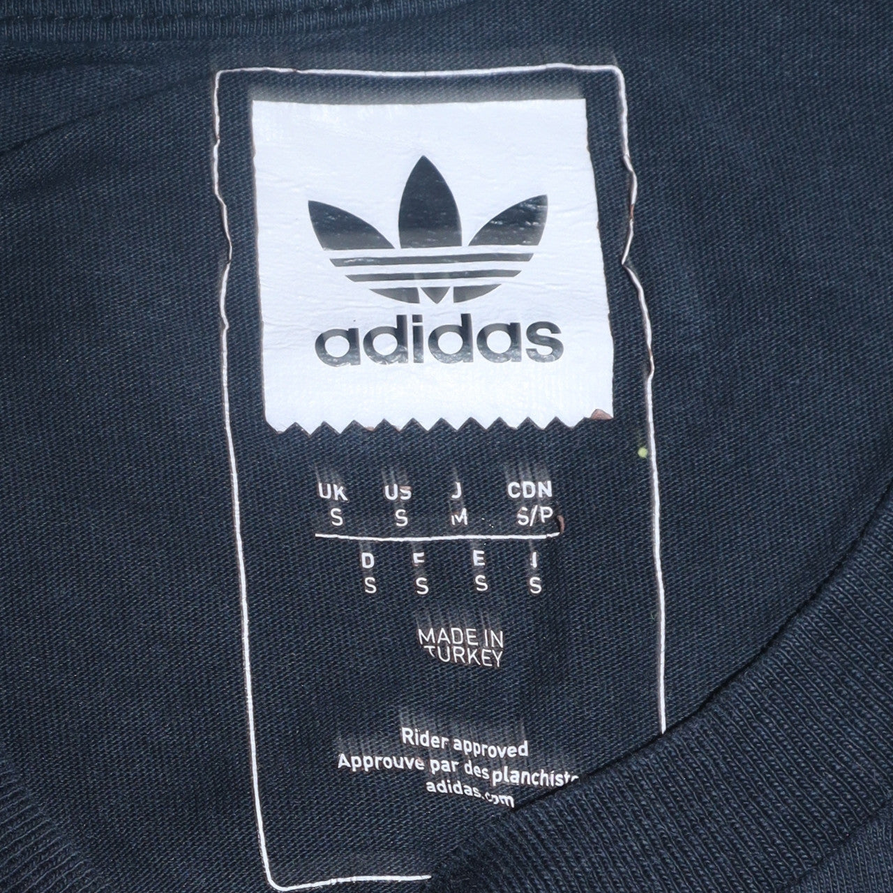 Adidas Men's Black Small Trefoil Logo Cotton T-Shirt