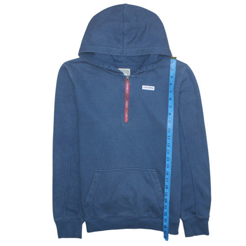 Converse Boys Blue 1/2 Zip Pullover Hoodie XL 13-15 Years