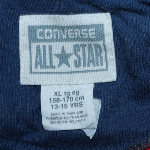 Converse Boys Blue 1/2 Zip Pullover Hoodie XL 13-15 Years