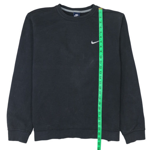 Nike Men's Black Crew Neck Pullover Sweatshirt L Logo Sportswear