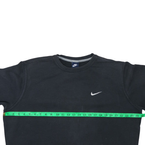 Nike Men's Black Crew Neck Pullover Sweatshirt L Logo Sportswear