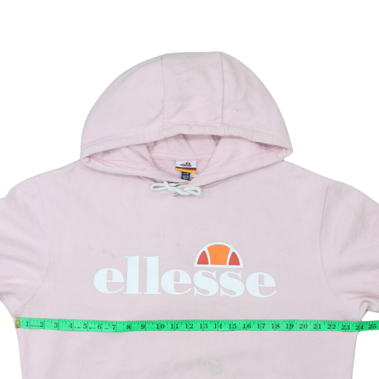 Ellesse Womens Pink Pullover Hoodie Size M Hooded Logo Sweatshirt
