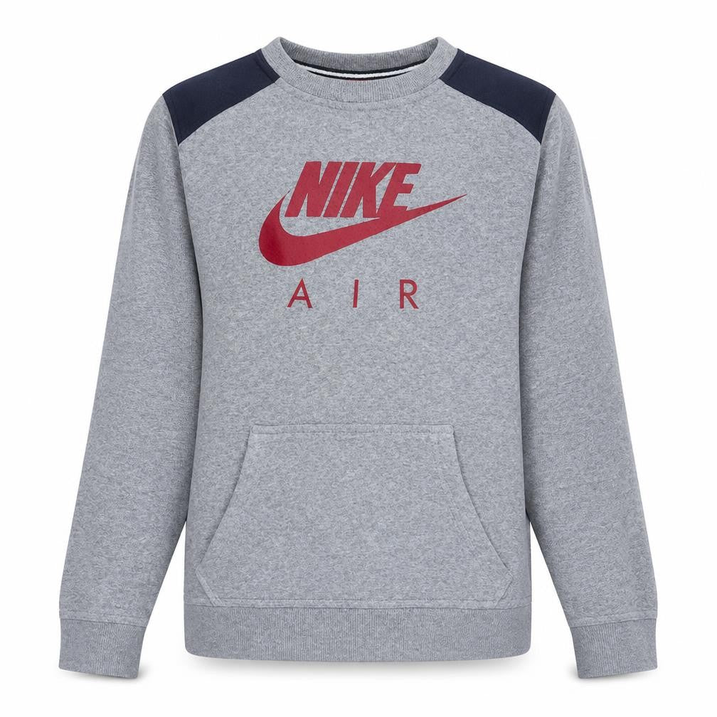 Nike Teens Grey XL Pullover Sweatshirt with Red Logo