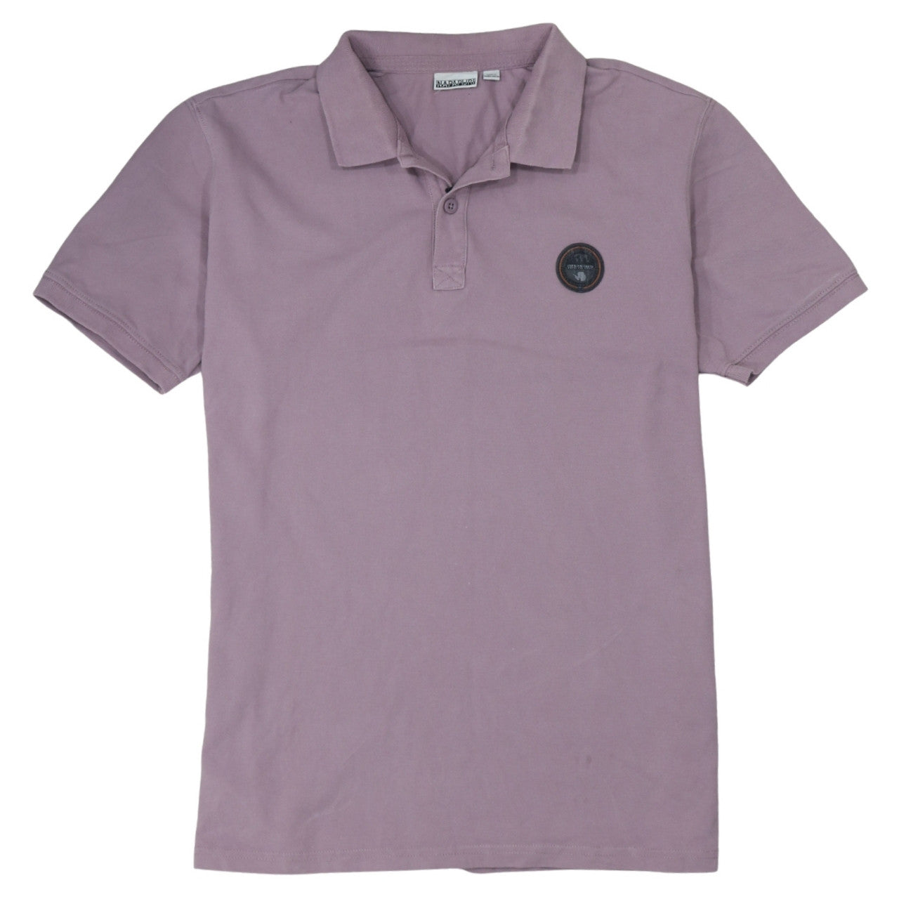 Napapijri Men’s Purple Cotton Polo Shirt Size XL Regular Fit