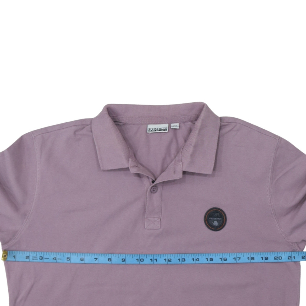 Napapijri Men’s Purple Cotton Polo Shirt Size XL Regular Fit