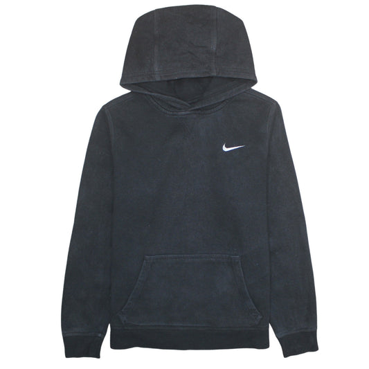 Nike Teens Black XL Pullover Hoodie with Logo Pocket Sportswear
