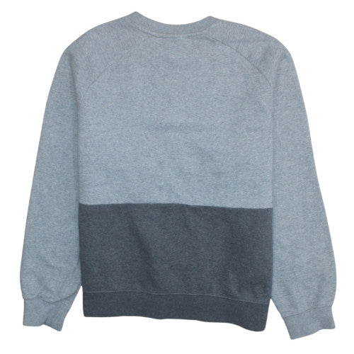 Nike Men's Grey Colour Block Pullover Sweatshirt Size M