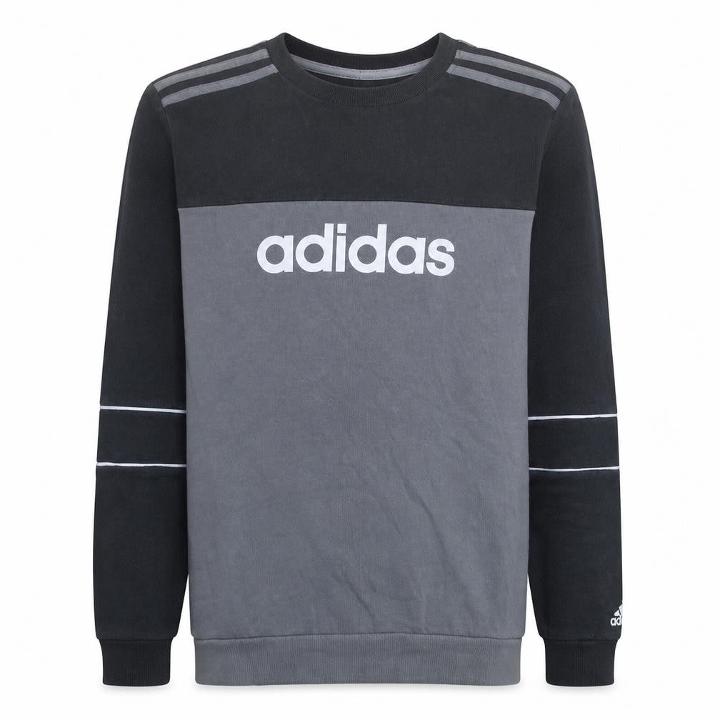adidas Men's Grey Crew Neck Pullover Sweatshirt M Sports Style