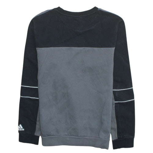 adidas Men's Grey Crew Neck Pullover Sweatshirt M Sports Style