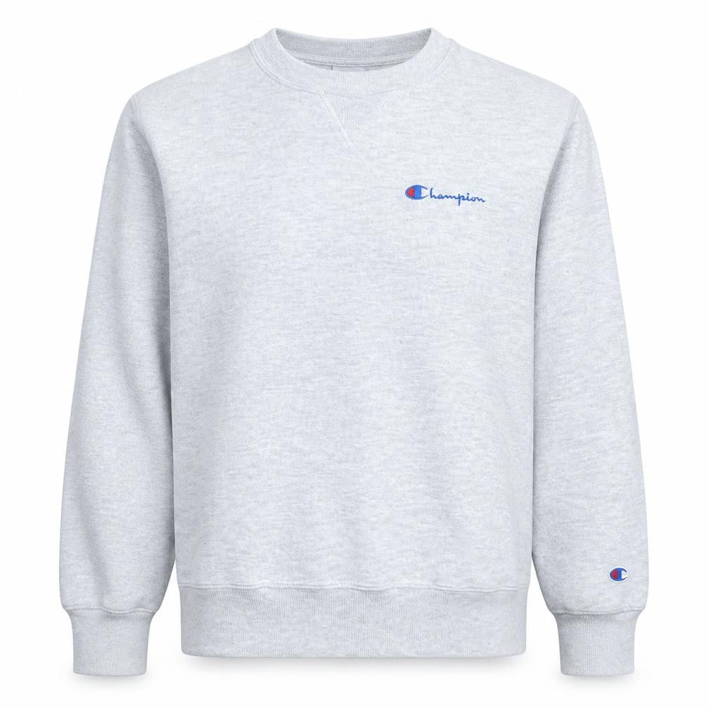 Champion Men's Grey Small Crew Neck Pullover Sweatshirt