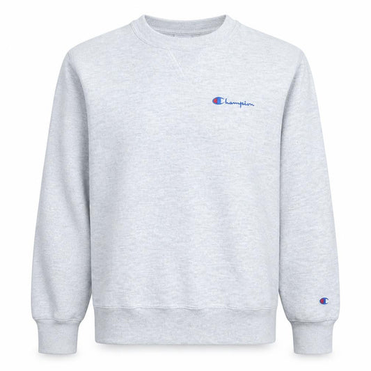 Champion Men's Grey Small Crew Neck Pullover Sweatshirt