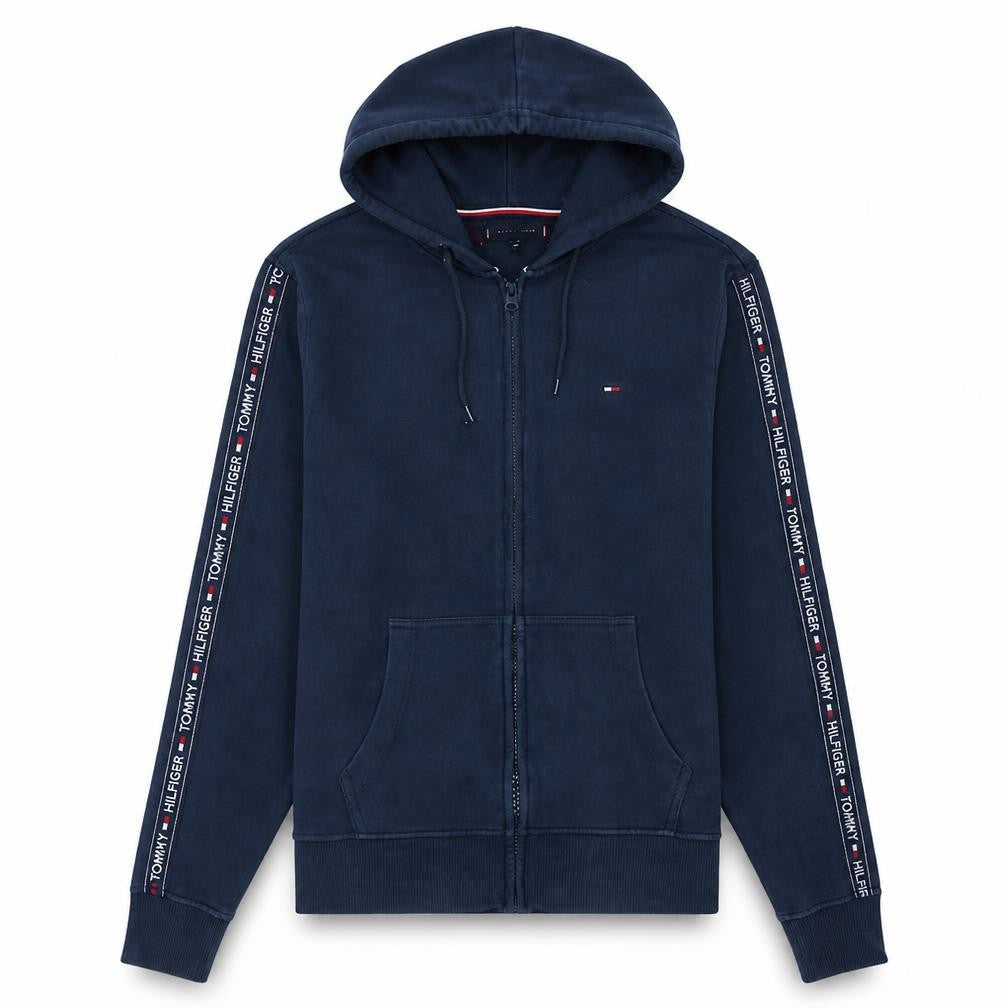 Tommy Hilfiger Men's Blue Full Zip Hoodie Size M Regular Fit