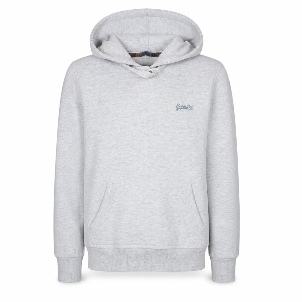 Superdry Men's Grey Small Pullover Hoodie Fleece Sweatshirt