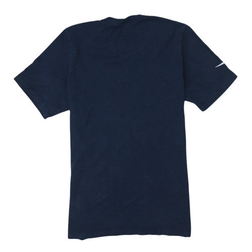 Nike Men's Navy Blue Crew Neck Cotton T-Shirt Size M