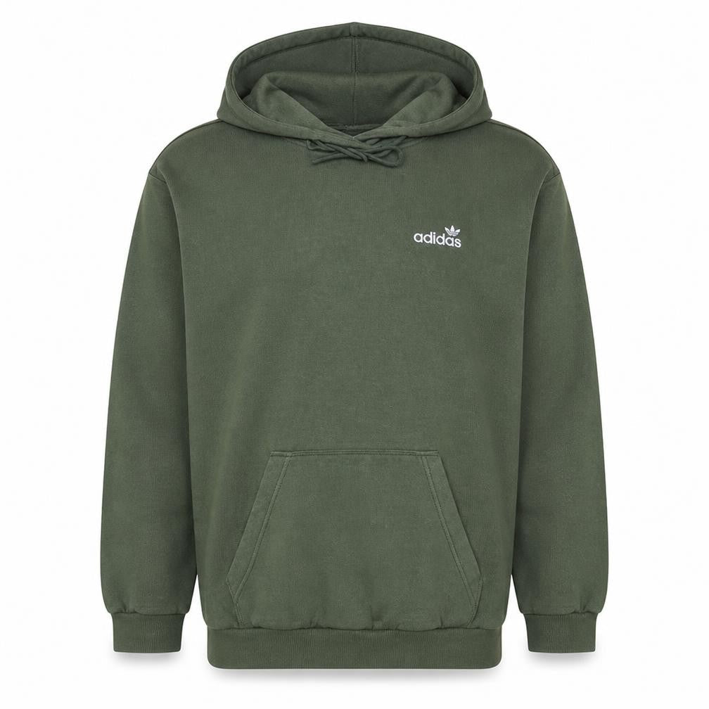 Adidas Women’s Green Pullover Hoodie Size M Logo Print Casual Sweatshirt