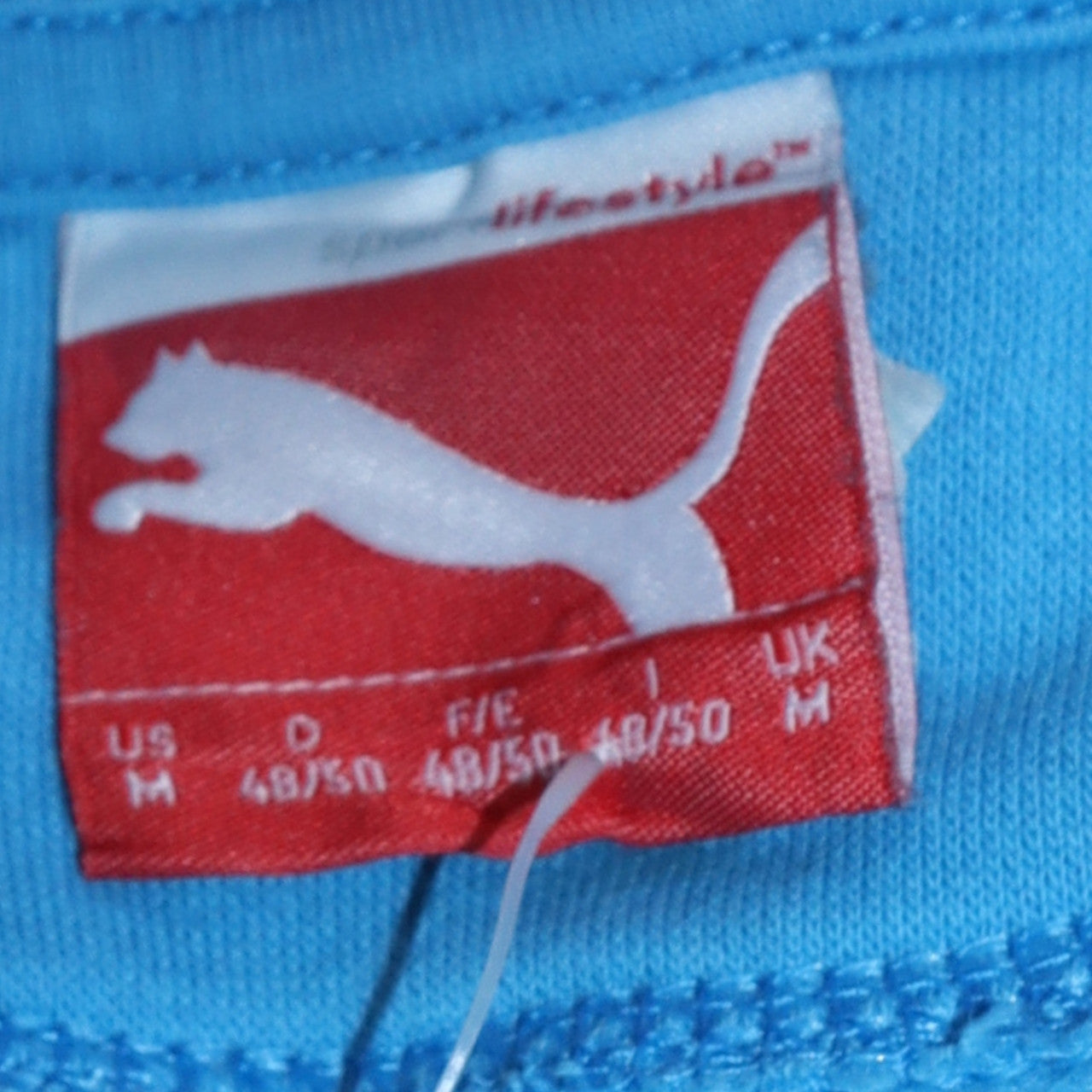 Puma Men's Blue Crew Neck Logo Pullover Sweatshirt M
