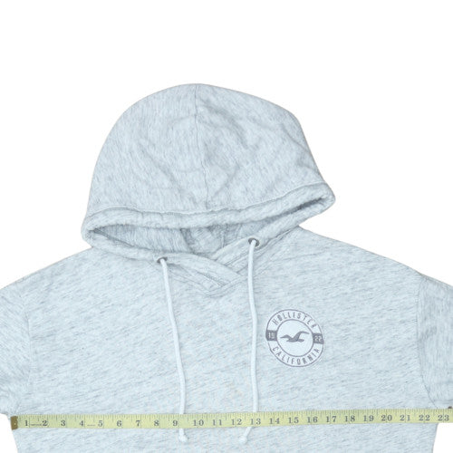 Hollister Men’s Grey XL Pullover Hoodie with Logo Print