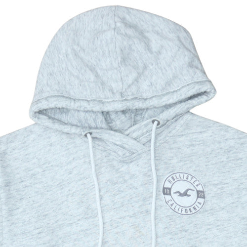 Hollister Men’s Grey XL Pullover Hoodie with Logo Print