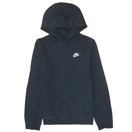 Nike Teens Black Pullover Hoodie XL Fleece Logo Hooded Sweatshirt