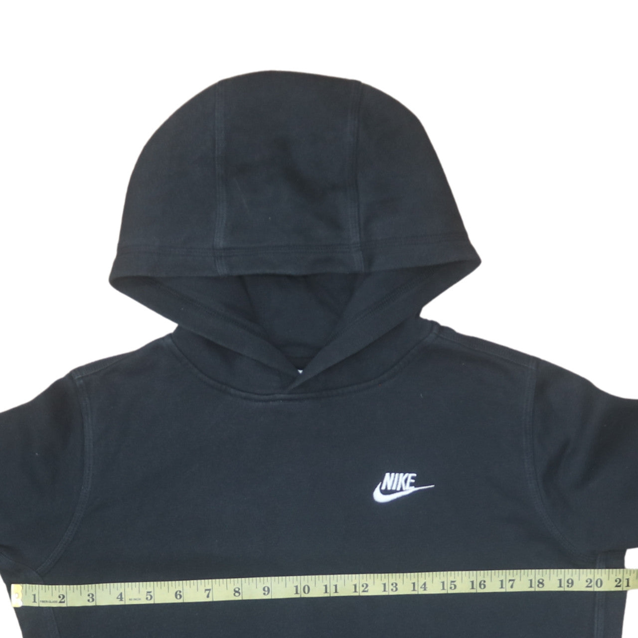Nike Teens Black Pullover Hoodie XL Fleece Logo Hooded Sweatshirt