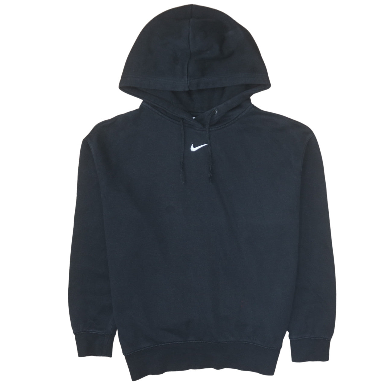 Nike Men's Black Pullover Hoodie Small Logo Fleece Sweatshirt