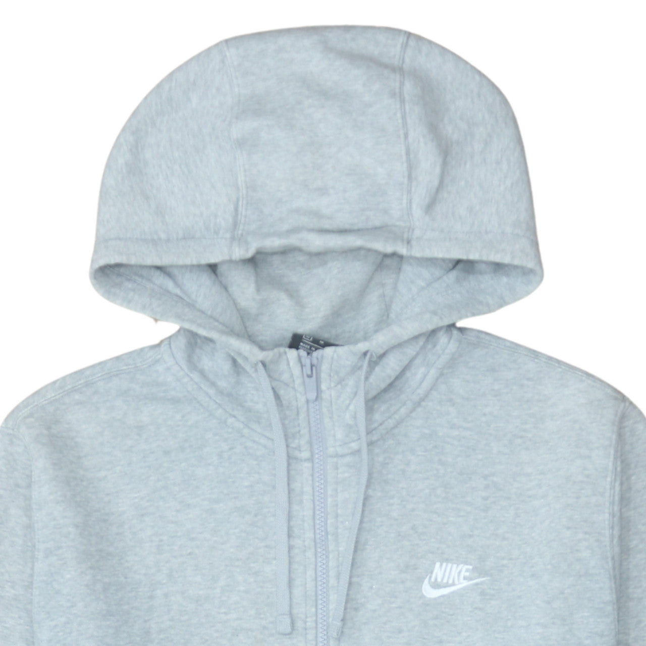 Nike Men Grey Full Zip Hoodie M Regular Fit