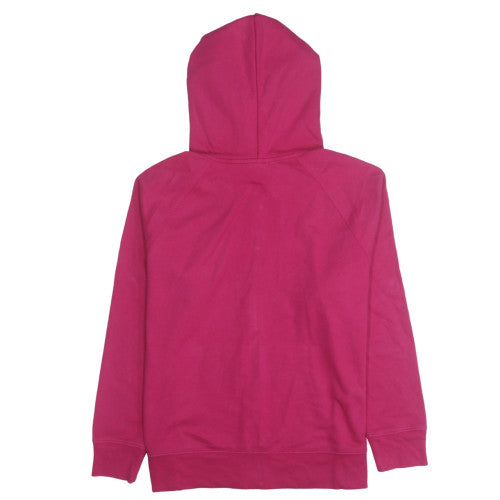 GAP Women Pink Full Zip Hoodie XL Cotton Blend Lined Sweatshirt