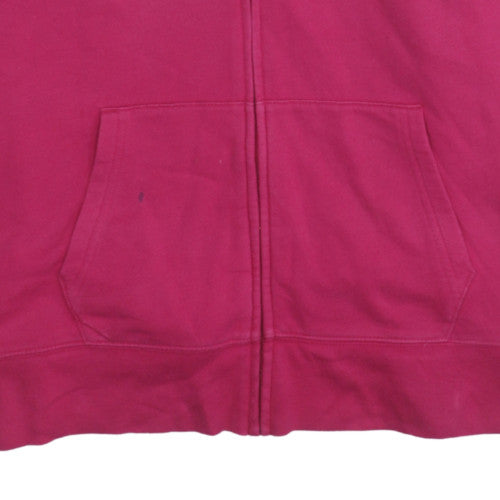 GAP Women Pink Full Zip Hoodie XL Cotton Blend Lined Sweatshirt