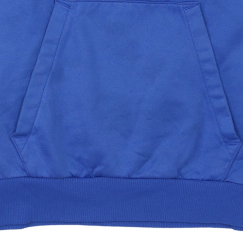 Puma Mens Blue Pullover Hoodie M Regular Fit Sports Fleece